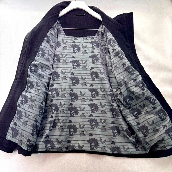 Men’s SNOWGUM Windtec Wool Blend Zip Up Jacket Dark Charcoal Grey L/XL - Picture 3 of 6